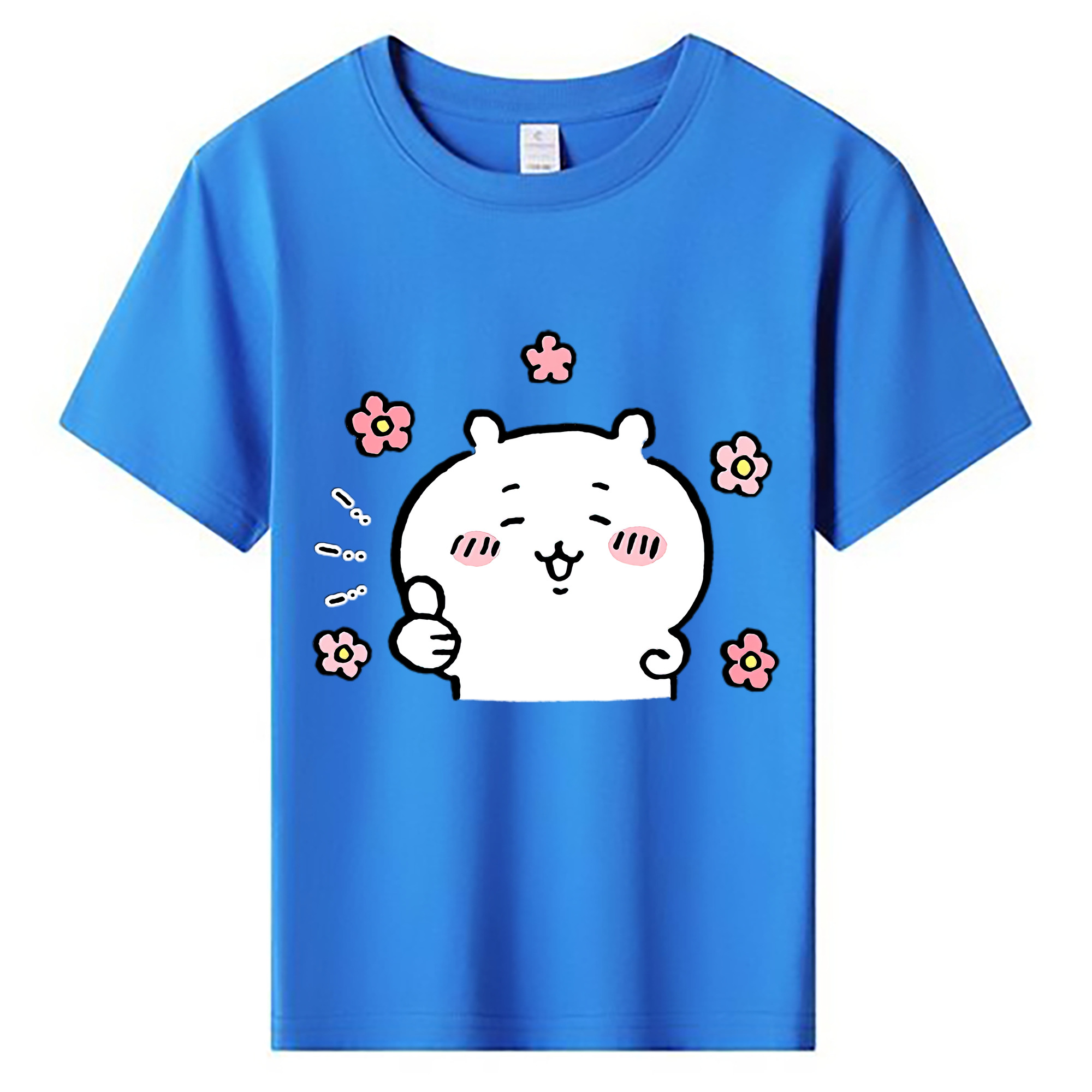 （画像用） ちいかわ ちいかわ Chii-kawa chiikawa 綿100％キッズTシャツ（フロントプリント）